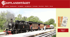 Desktop Screenshot of gotlandstaget.se