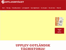 Tablet Screenshot of gotlandstaget.se